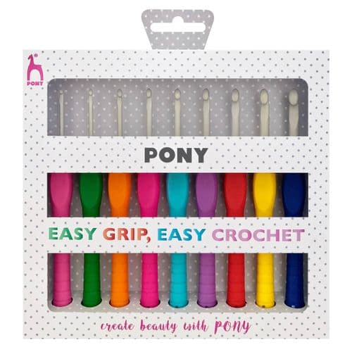 Easy Grip Crochet Hook 9 Set