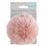 Pom Pom Faux Fur 11cm: 1 Piece Various Colours