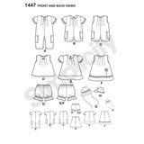 1447 Babies Romper, Dress, Top, Panties and Hats