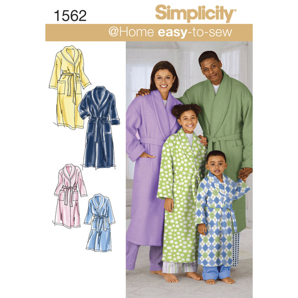 1562 Child's, Teens and Adults Robe and Belt