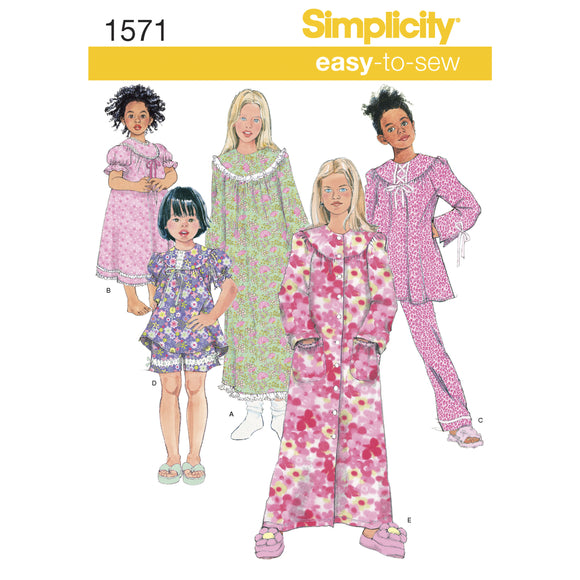 1571 Child's and Girl's Loungewear Separates