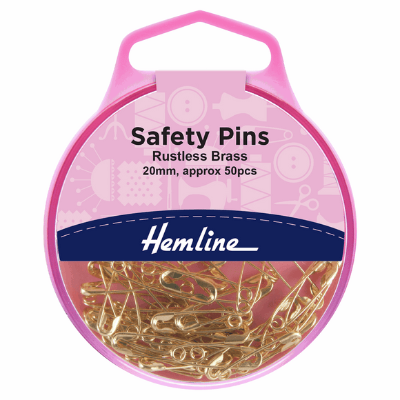 Brass Safety Pins 20mm