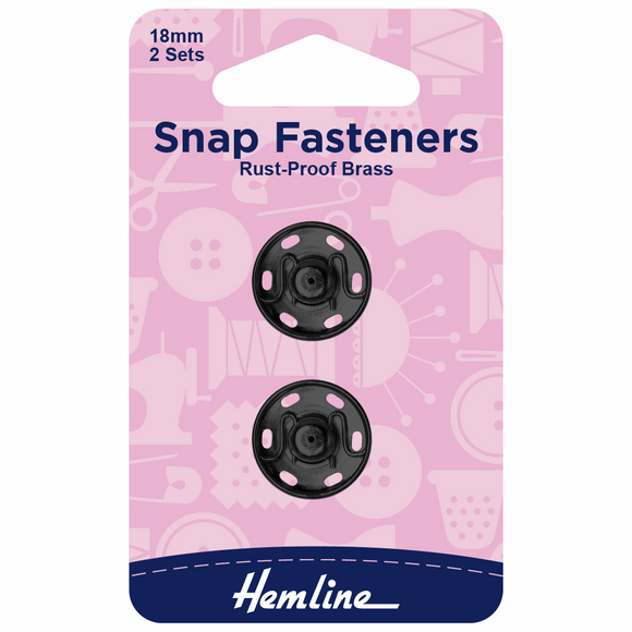 Sew-On Snap Fasteners 18mm