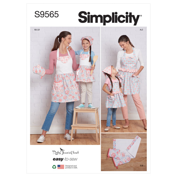 9565 Children's and Misses' Aprons and Accessories