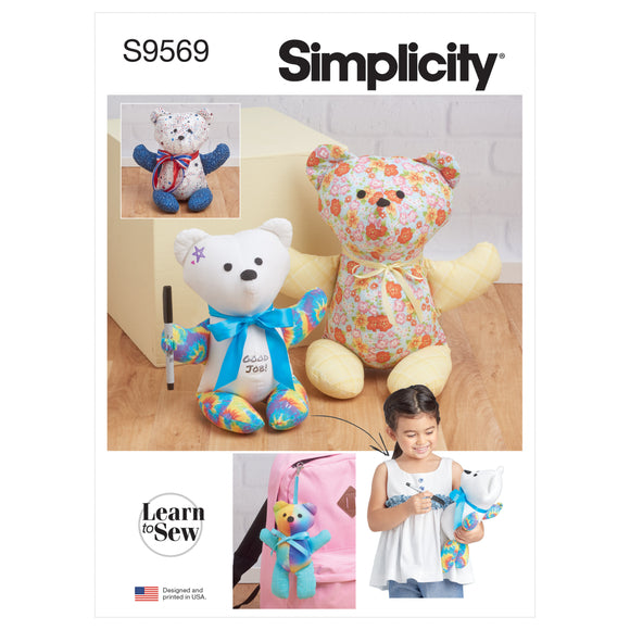 9569 Learn to Sew Plush Memory Bears