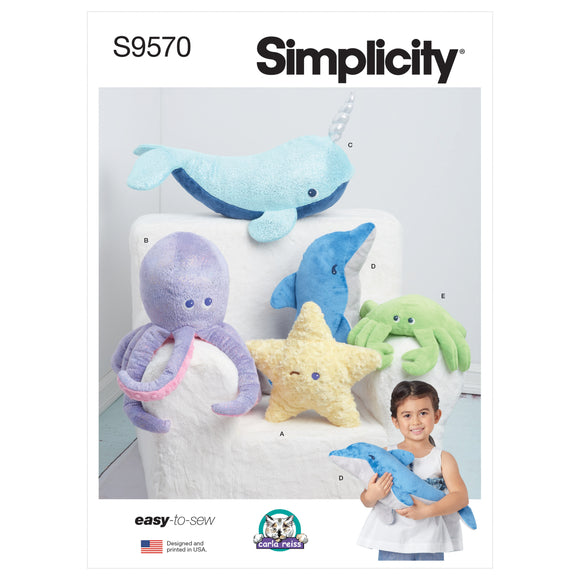 9570 Plush Toy Sea Creatures