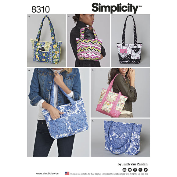 8310 Quilted Bags in Three Sizes