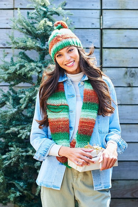 10027 Chunky Hat, Snood & Scarf
