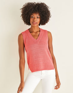 10113 Sirdar DK Cotton Split Hem Vest