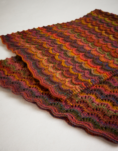 10723 Aran Ripple Blanket