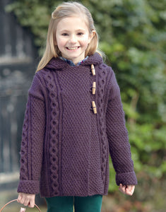 2423 Childrens Aran Duffle Coat