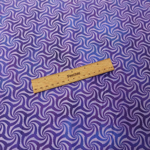 Batik Style Purple Spiral