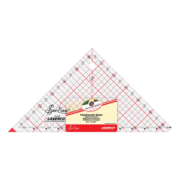 Sew Easy Ruler: Patchwork Triangle: 6.5in