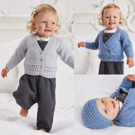 9480 Stylecraft DK Cardigan & Hat