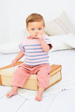 9608 Baby DK Crochet Striped top & Sweater