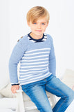 9608 Baby DK Crochet Striped top & Sweater