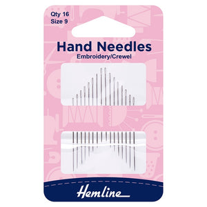 Hand Needles Embroidery / Crewel Size 9