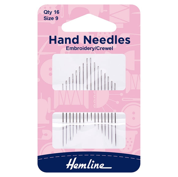 Hand Needles Embroidery / Crewel Size 9