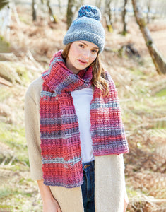 10083 Ladies Chunky Hat & Scarf