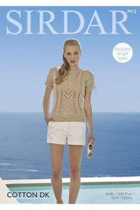 Sirdar 7912 Woman's Tops in Cotton DK