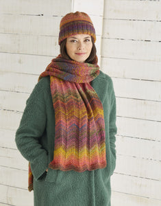 10027 Ladies Aran Hat & Scarf