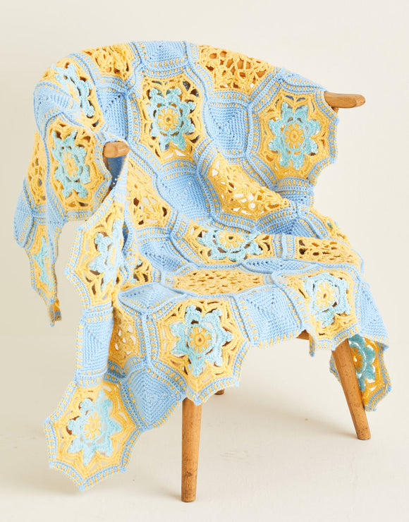 10122 Crochet DK Granny Squares Blanket