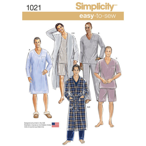 1021 Men's Classic Pyjamas & Robe