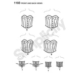 1183 Ladies and Plus Size Corsets