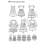 1211 Child's and Girls Dress in two lengths