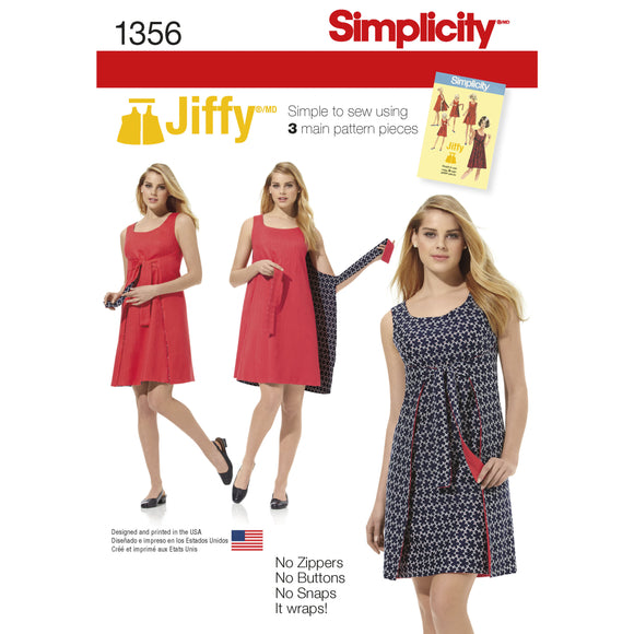 1365 Ladies Jiffy® Reversible Wrap Dress