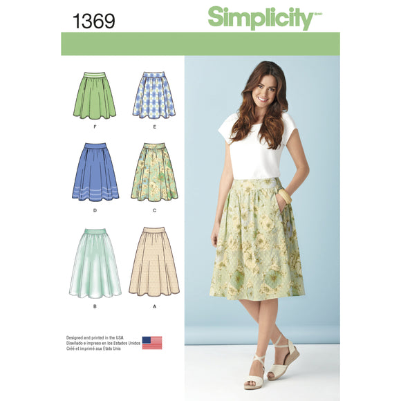 1369 Ladies Skirts in Three Lengths