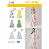 1456 Child's and Girls' Dress with Bodice Variations and Hat