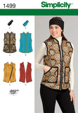 1499 Ladies Vest and Headband in Three Sizes