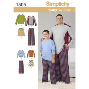 1505 Husky Boys & Big & Tall Men's Tops and Trousers