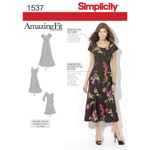 1537 Ladies and Plus Size Amazing Fit Dress