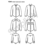 1544 Men's Shirt with Fabric Variations