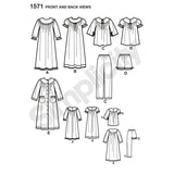 1571 Child's and Girl's Loungewear Separates