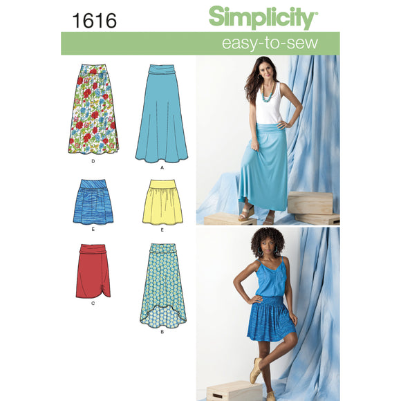 1616 Ladies Knit or Woven Skirts