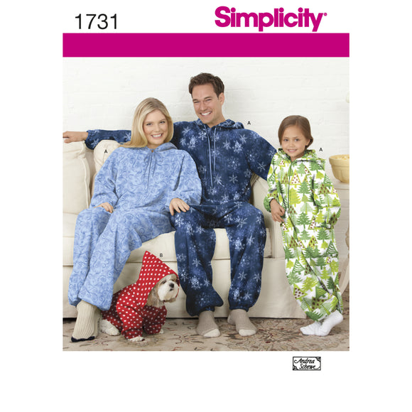1731 Child's, Teens and Adults Fleece Jumpsuit