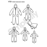 1731 Child's, Teens and Adults Fleece Jumpsuit