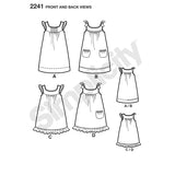 2241 Learn to Sew Child's & Girl's Dresses