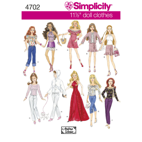 4702 11.5'' Dolls Clothes
