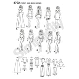 4702 11.5'' Dolls Clothes