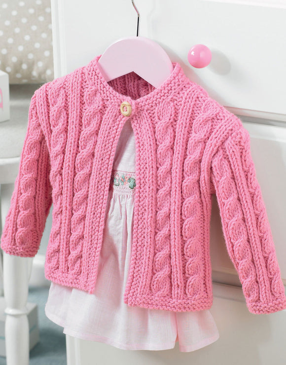 5237 Kids Aran Cardigan