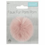 Pom Pom Faux Fur 6cm: 1 Piece Various Colours