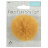 Pom Pom Faux Fur 6cm: 1 Piece Various Colours