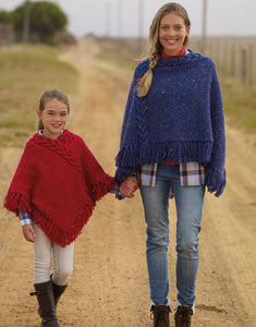 7812 Adult & Child's Chunky Poncho