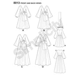 8013 Vintage 1970's Ladies Dresses