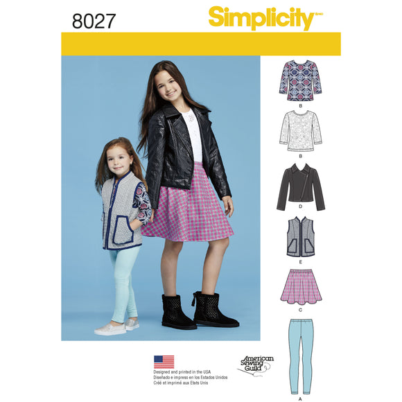 8027 Girls Sportswear Pattern