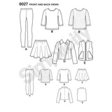 8027 Girls Sportswear Pattern